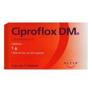 Ciproflox DM 1 g 7 Tabletas