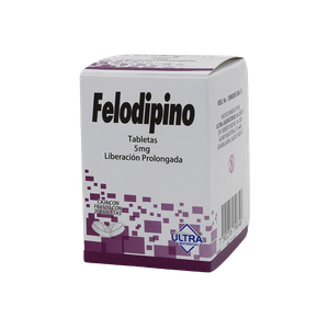 Felodipino 5 mg 20 Tabletas