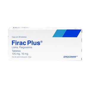 Firac Plus 125 mg / 10 mg 20 Tabletas