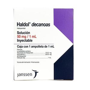 Haldol Decanoas Solucion Inyectable 50 mg / 1 mL 1 Ampolleta