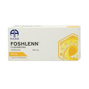 Foshlenn Clindamicina 300 mg 16 Capsulas
