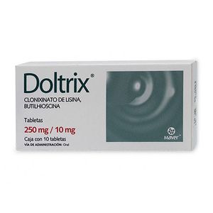 Doltrix  Clonixinato de Lisina 250 mg / Butilhioscina 10 mg 10 Tabletas