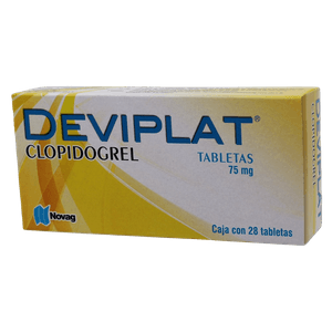 Deviplat Clopidogrel 75 mg 28 Tabletas