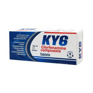 KY6 Clorfenamina Compuesta 10 Tabletas