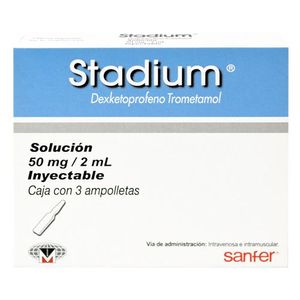 Stadium Solucion Inyectable 50 mg / 2 mL 3 Ampolletas