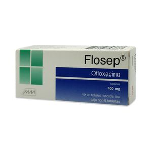 Flosep Ofloxacino 400 mg 8 Tabletas