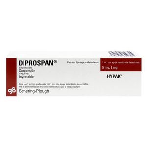 Diprospan Suspension Inyectanle 5 mg / 2 mg 1 Jeringa Prellenada con 1 mL
