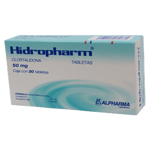 Hidropharm Clortalidona 50 mg 30 Tabletas