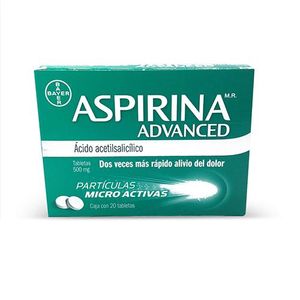 Aspirina Advanced 500 mg 20 Tabletas