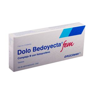 Dolo Bedoyecta Fem 100 mg / 100 mg / 50 mg / 50 mg 10 Tabletas