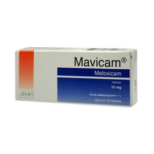 Mavicam Meloxicam 15 mg 10 Tabletas