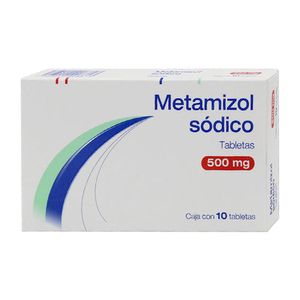 Metamizol Sodico 500 mg 10 Tabletas