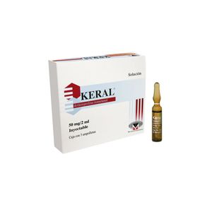 Keral Solucion 50 mg / 2 mL 3 Ampolletas