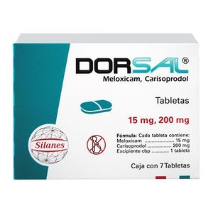 Dorsal 15 mg / 200 mg 7 Tabletas