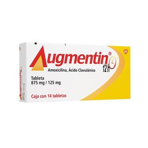 Augmentin 12H 875 mg / 125 mg 14 Tabletas