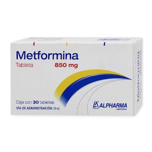 Alpharma Metformina 850 mg 30 Tabletas