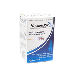 Sensibit Rin Solucion 0.4 g / 0.1g Frasco con 60 mL