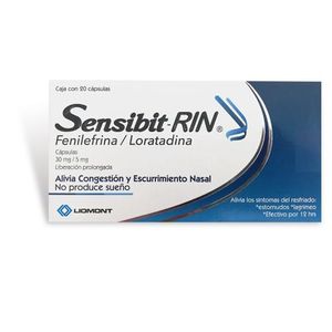 Sensibit Rin 30 mg / 5 mg 20 Capsulas