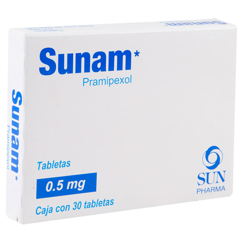 Sunam-Pramipexol-0.5-mg-30-Tabletas-