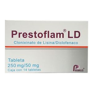 Prestoflam Ld 250 mg / 50 mg 14 Tabletas