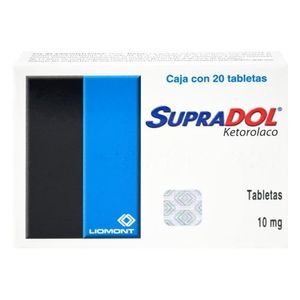 Supradol 10 mg 20 Tabletas
