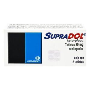 Supradol Sublingual 30 mg 2 Tabletas