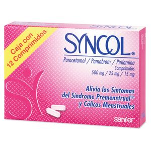 Syncol 500 mg / 25 mg / 15 mg 12 Comprimidos