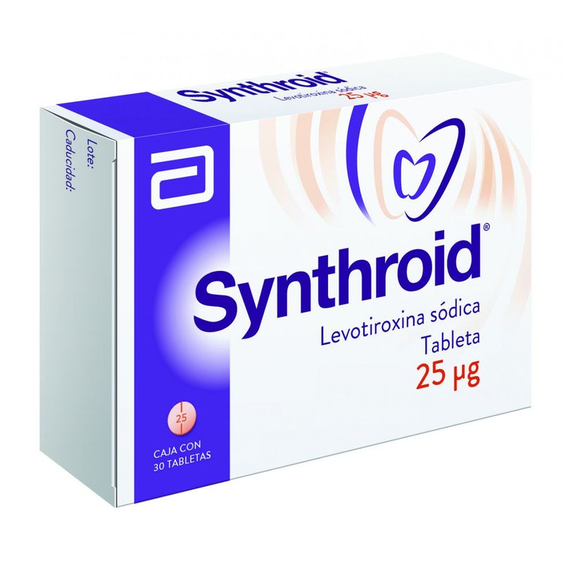 Synthroid 25 Mcg 30 Tabletas Farmacias Klyns   171300 800 Auto