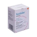 Ventolin Solucion 2.5 mg / 2.5 mL 20 Ampolletas de 2.5 mL