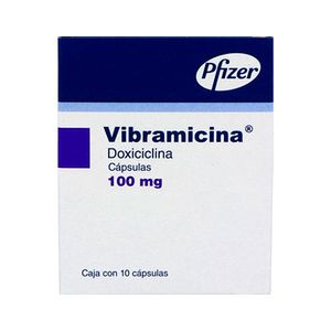 Vibramicina 100 mg 10 Capsulas