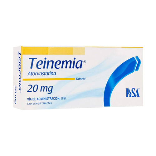 Teinemia-20-Mg-30-Tabletas