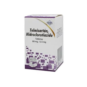 Telmisartan Hidroclorotiazida 80 mg / 12.5 mg 14 Tabletas