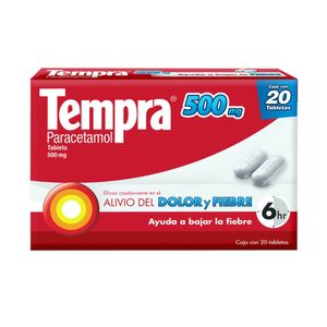 Tempra 500 mg 20 Tabletas
