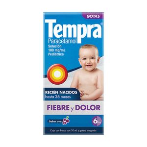 Tempra Solucion Pediatrica 100 mg / mL Frasco con 30 mL