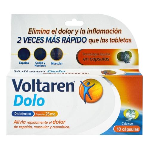 Voltaren Dolo 25 Mg 10 Capsulas Farmacias Klyns