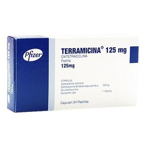 Terramicina Trociscos 125 mg 24 Pastillas