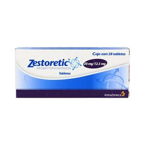 Zestoretic 20 Mg / 12.5 Mg 28 Tabletas