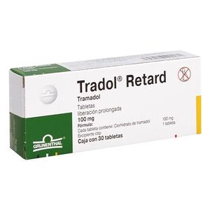 Tradol Retard 100 mg 30 Tabletas