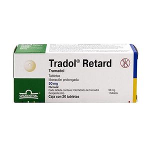 Tradol Retard 50 mg 30 Tabletas