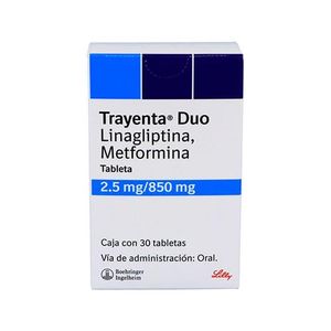 Trayenta Duo 2.5 mg / 850 mg 30 Tabletas
