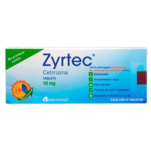 Zyrtec 10 mg 10 Tabletas