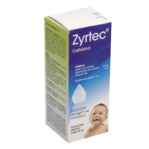 Zyrtec Solucion 10 mg / 1 mL Frasco con 10 mL
