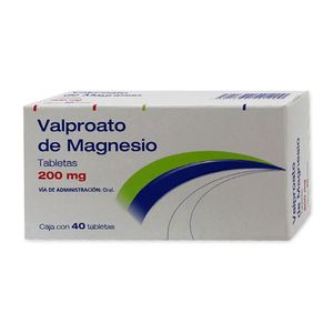 Valproato de Magnesio 200 mg  40 Tabletas