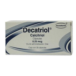Decatriol Calcitriol 0.25 mg 30 Capsulas