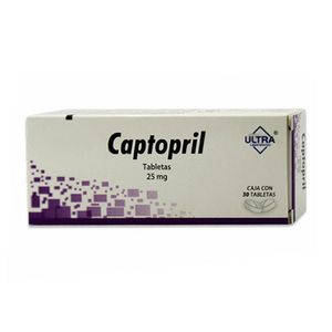 Captopril 25 mg 30 Tabletas
