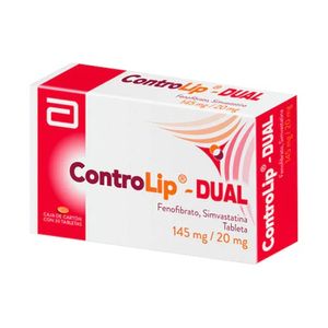 Controlip Dual 145 mg / 20 mg 30 Tabletas