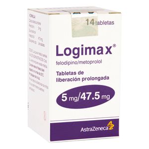 Logimax 5 mg / 47.5 mg 14 Tabletas