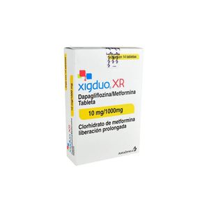 Xigduo XR 10 mg / 1000 mg 14 Tabletas