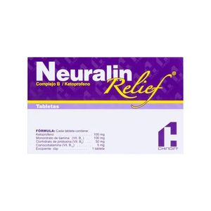 Neuralin 100 mg / 100 mg 20 Tabletas