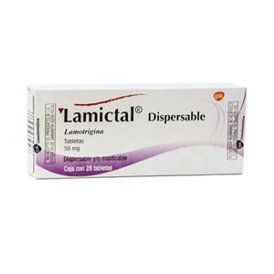 Lamictal 50 mg 28 Tabletas Dispersables